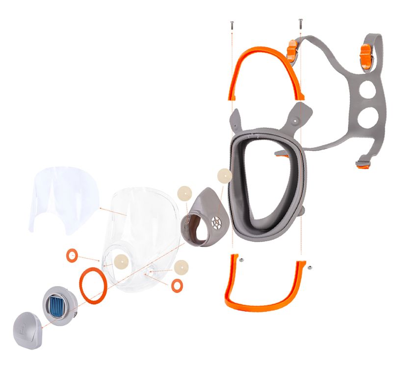 Полнолицевая маска Jeta Safety 6950 (байонет)