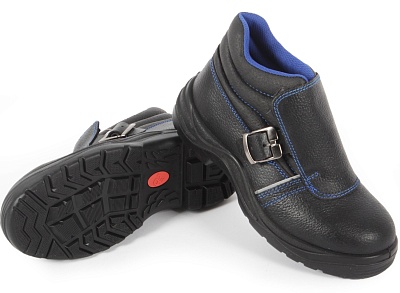 Ботинки сварщика натуральная кожа Чёрные ПУ/Нитрил КП 200Дж. МБС КЩС (PROSAFE 24К)